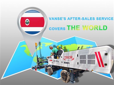 Veiksmīga sadarbība ar Kostarikas aģentu -- yz 30-4 e betona lāzera izlīdzinā...