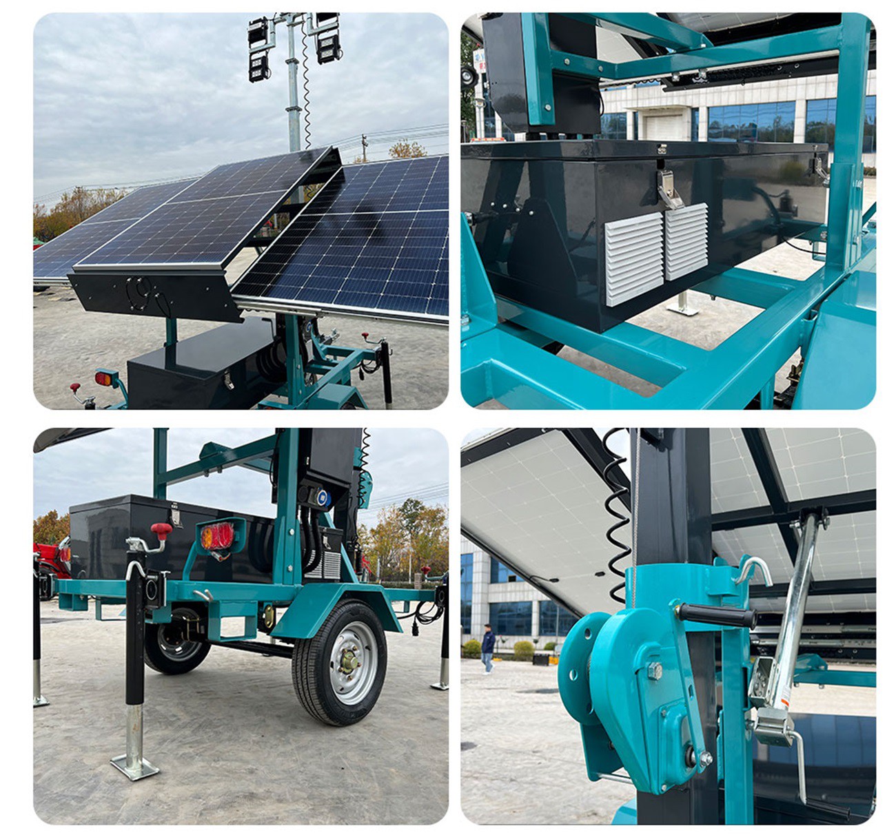 solar led light tower